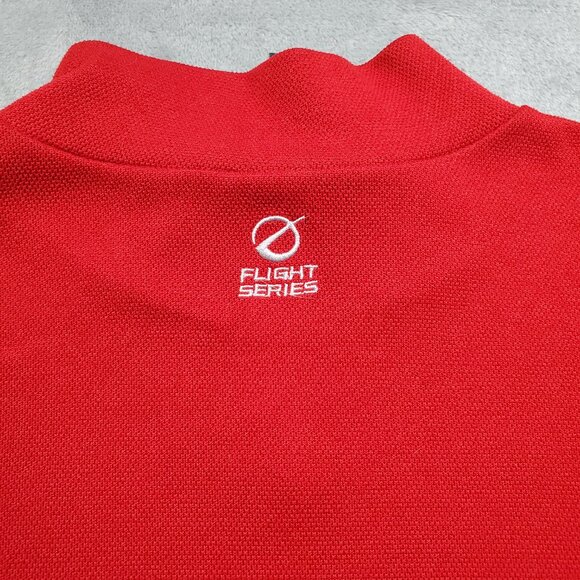 The North Face Flight Series 1/4 Zip Pullover Long Sleeve Sweater Red Men Sz L - Picture 7 of 12